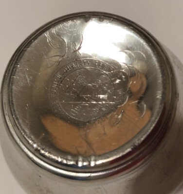 Danish Quality Pewter QUEEN ART Pewter Apple Paperweight Brooklyn 
