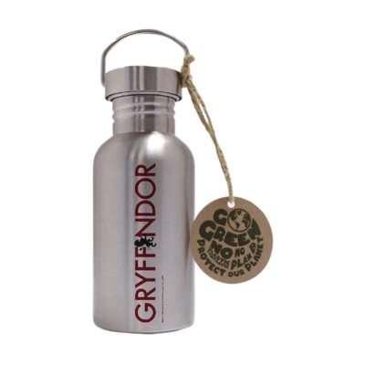 ABYSTYLE Harry Potter Metallflasche – Hogwarts Design, 500 Ml, Aus Edelstahl, Offizielles Lizenzprodukt