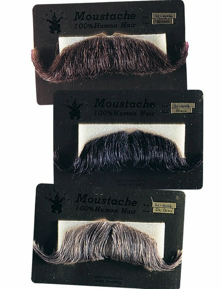 BIGOTES TEATRALES - CABELLO HUMANO CORONEL MAYOR BIGOTE RUBÍ 2014 ELIGE CUALQUIERA 1 Foto 2 de 2