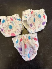 A66 GI-GO baby doll resusable DIAPER lot of 3 vintage diapers balloons SNAPS toy