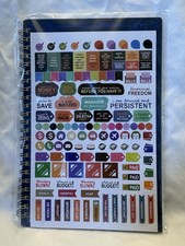 Spiral Bound Budget Planner with Stickers, Organizer, MPN D6312721-BU-WBLT