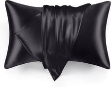 Satin Pillowcase Set of 2 Queen Size 20X30, Cooling Pillow Covers for Hair and S