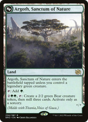 Argoth, Sanctum of Nature #256 - The Brothers' War Rare Land MTG