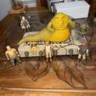 Vintage Star Wars Jabba the Hutt PlaySet 1983 Complete! Jabba Arm Is Off + Figs