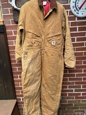 Vintage Carhartt Insulated Coveralls Size 46R. X01 BRN