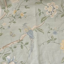 Laura Ashley Summer Palace eau de nil Fabric Remnanat 58 cm wide x 250 cm drop 