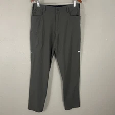 TRUEWERK Cloud Pants Mens L Gray Technical Workwear Stretch Utility 5 Pocket