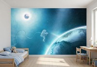 Consalnet Foto-Tapete Weltraum Astronaut Wandbild Blau Matt 368X254 Cm