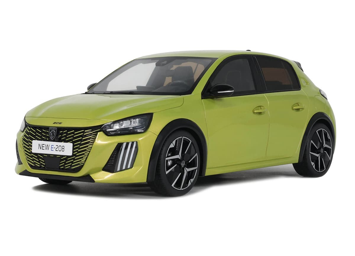 OTTOMobile OT1164 1:18 Peugeot E-208 GT, Agueda Yellow, 2024