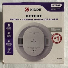 Kidde 30CUD10-V *10 Year Smoke & Carbon Monoxide Alarm *Voice Alerts *No Chirp