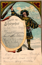 LITHO GRUSS AUS AUE BAD SCHLEMA ERZGEBIRGE SC...