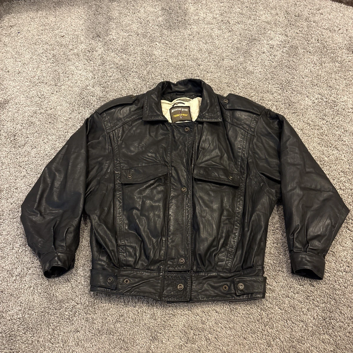 Adventure Bound Black Leather Outer Shell Coats, Jackets & Vests