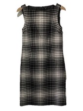 Plaid Dress 4 Wool Blend Sleeveless Career Wear Capsule Wardrobe Closet Staple