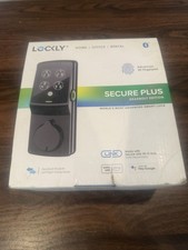 New Lockly Secure Plus Deadbolt Smart Fingerprint Lock Matte Black PGD728FMB