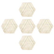 5 stücke Bambus Kochmatten Liner Gewebt Mesh Matten Bambus Gebratene