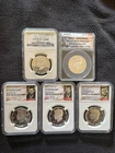 Kennedy Half Dollar Silver Proof NGC/ANACS PF70 Set 2006, 2007, 2009, 2011, 2014