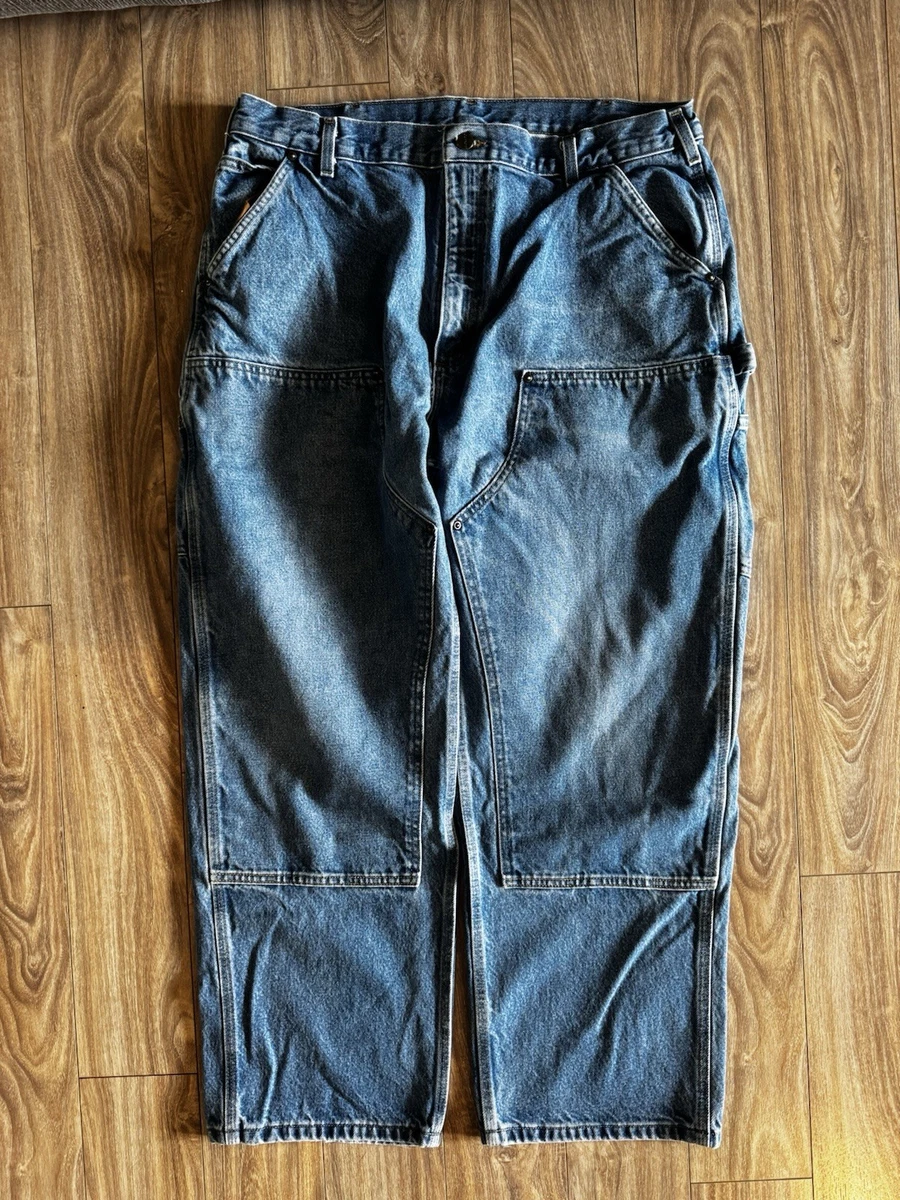 古着卸 まとめ売り カーハート Carhartt デニム パンツ 7枚セット (メンズ 38 /40 ) アメカジ インディゴブルー 中古 古着 ND4883 カーハート 古着卸 まとめ売り 42&frasl;40 ‎Carhartt 12枚
