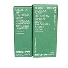 Innisfree Green Tea Hyaluronic Acid Serum Travel Cherry Jelly Cream New Set