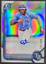 2022 Bowman Chrome 1st Refractor AUTO /499 Estanli Castillo #CPA-EC Rays
