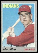 1970 Topps Max Alvis (Ink On Back) Cleveland Indians #85