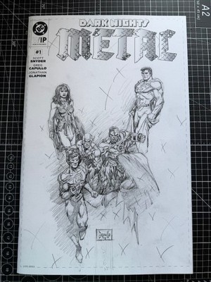 DC Dark Nights Metal #1 Greg Capullo Work In Progress Treasury Size Edition