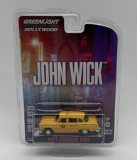 GREENLIGHT 1974 CHECKER TAXI JOHN WICK HOLLYWOOD SERIES 33 1/64 DIECAST NEW