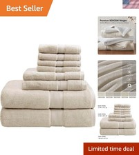 800GSM 100% Cotton Bathroom Bath Towel Set of...