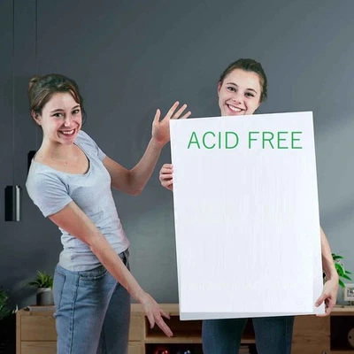 PROTECTAFILE 10 WHITE GREY & BLACK 1.5mm Thick Mount Board 1500mic acid free A1 A2 A3 A4 A5