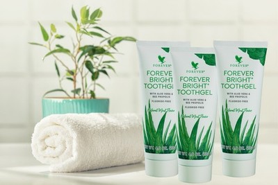 Forever  Living Bright Toothgel 3 Stück Zahnpasta Zahncreme 130g Ohne Fluoride