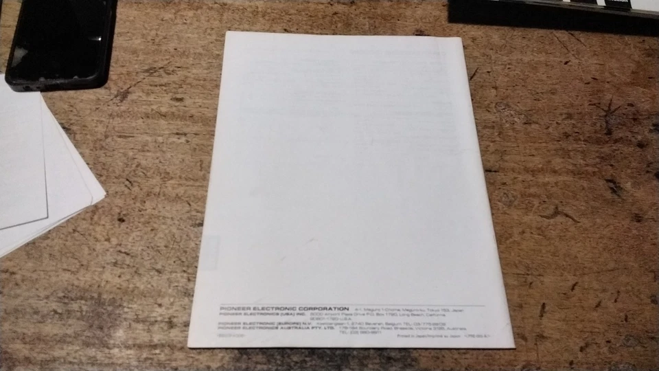 PIONEER / PL-470 piatto giradischi stereo manuale istruzioni per l'uso anni 80 - Immagine 2 di 2