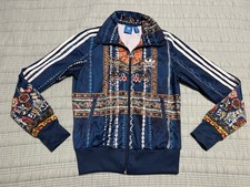 Adidas Jacket Women s Size XS Cirandeira Firebird Farm Rio Track Warmup EUC Blue