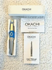 OKACHI GLIYA Handheld High Frequency Beauty Facial Massager Wand Blue OG-5861