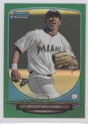2013 Bowman Draft Picks Chrome Green Refractor 16/75 Miles Williams #BDPP84 sh7