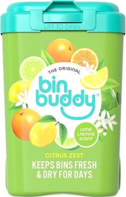 Bin Buddy Fresh Citrus, 450g, Bin Freshener Deodorierer Pulver, Leaves Your Bin S