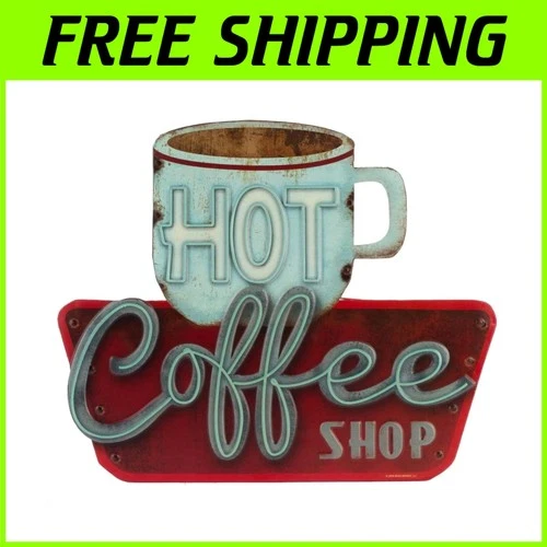 Vintage Coffee Shop Metal Sign