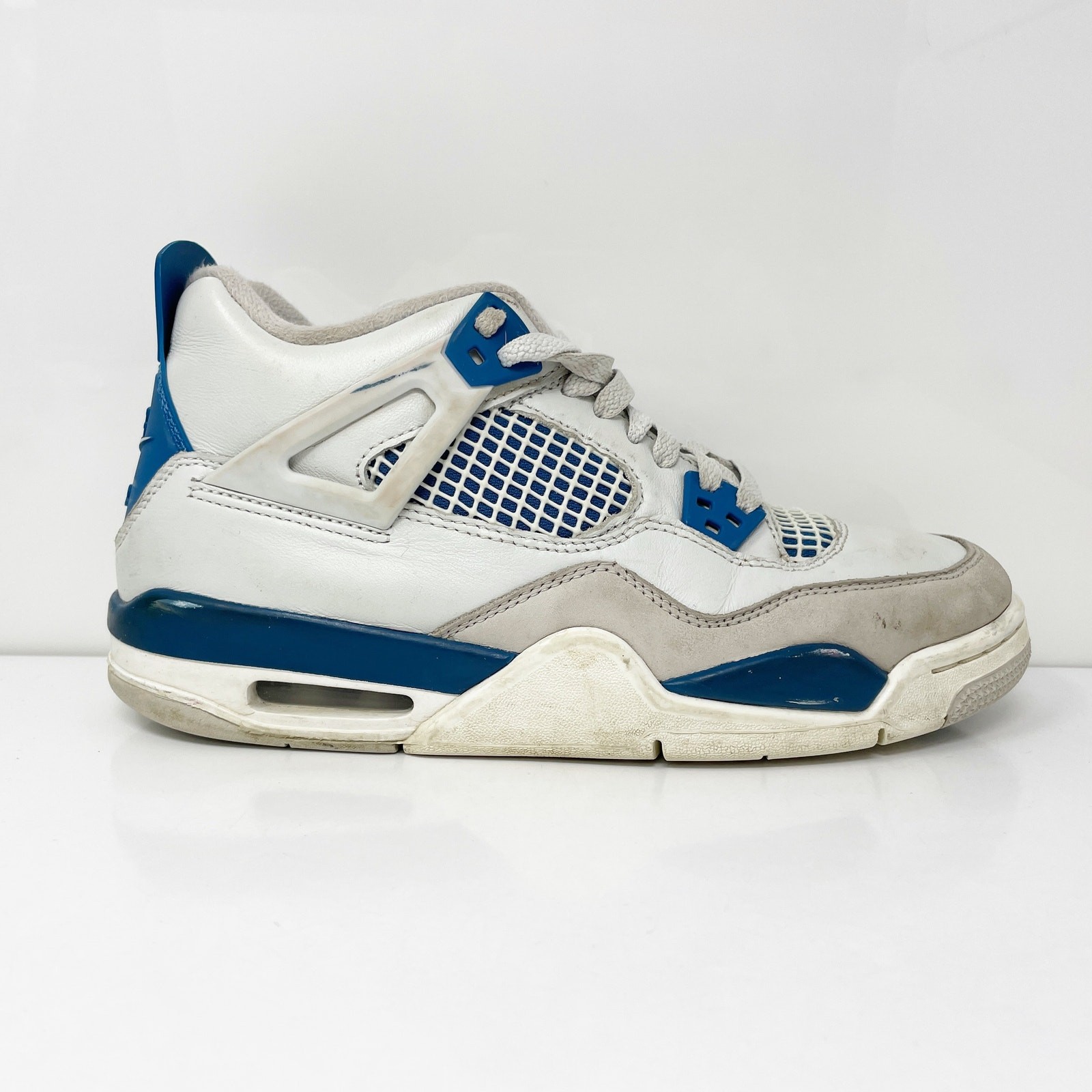 Nike Boys Air Jordan 4 HF4281-141 White Basketball Shoes Sneakers Size 7Y