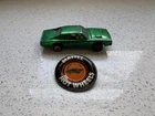 Hot Wheels 1968 Red Line Custom Dodge Charger Green W/ Pin RARE Vintage Mattel