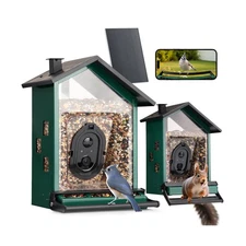 TT Nature Smart Bird Feeder with Camera Solar Powered Squirrels-Proof, AI Ide...
