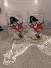 2-Vintage 1977 McDonald's Captain Crook Glasses McDonaldland Action Series — photo 1