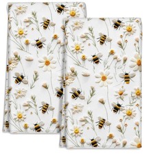 Microfiber Kitchen Towels - Set of 2 Dish Towels for Kitchen 18 x 26 Inch Hom...