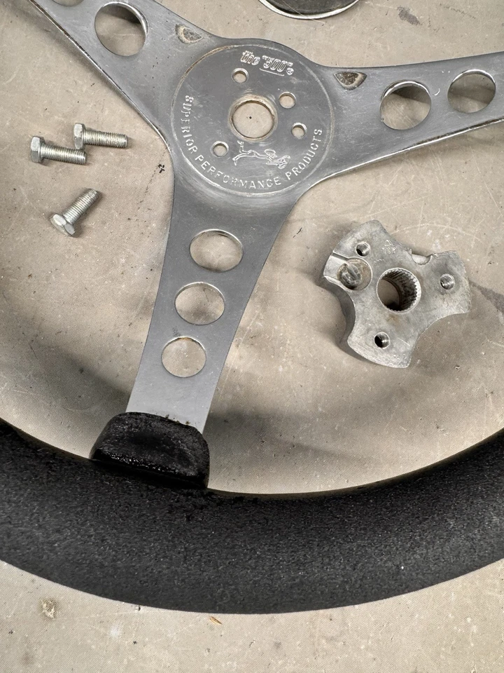 Volante de colección Superior 500 3 radios Rat Hot Rod Ford Chevy Dodge 14" 442 Foto 4 de 4