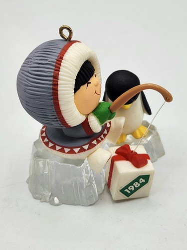 Hallmark Keepsake Ornament 1984 Frosty Friends Christmas Eskimo 5th in Series - Bild 3 von 9