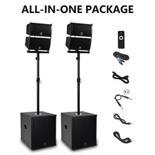 PRORECK 6000W 15" Line Array PA System Subwoofer Combo Set DJ Bluetooth Speaker