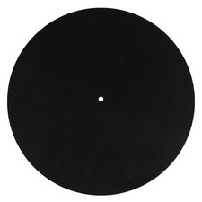 12in Black Felt Turntable Platter Mat, Anti-Slip, Anti-Static, Record Player
