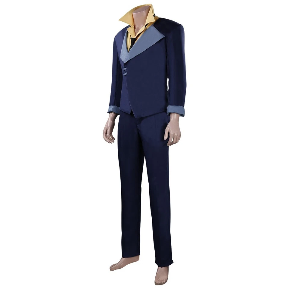 动漫 Spike Spiegel Cosplay 服装制服套装万圣节服装外套裤子男式 — 第 3/4 张图片