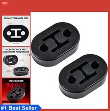 Exhaust Hanger Rubber Insulator Bushing 2 Holes 0.44in 2pcs For Muffler Mount Exhaust Hanger Rubber Insulator Bushing 2 Holes 0.44in 2pcs For Muffler Mount