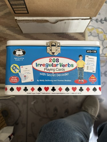 Super Duper Publications Irregular Verbs Paying Cards