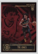 2020-21 Panini Illusions Rookies Trophy Collection Red 90/99 Tre Jones #198 12wz