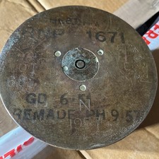 British Artillery Shell Art 1957 trench art Ash Tray - 6 inch