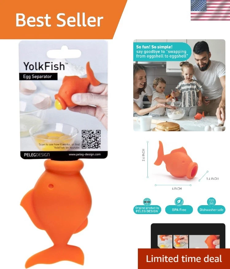 Cute Silicone Egg Separator YolkFish
Opens in a new window or tab